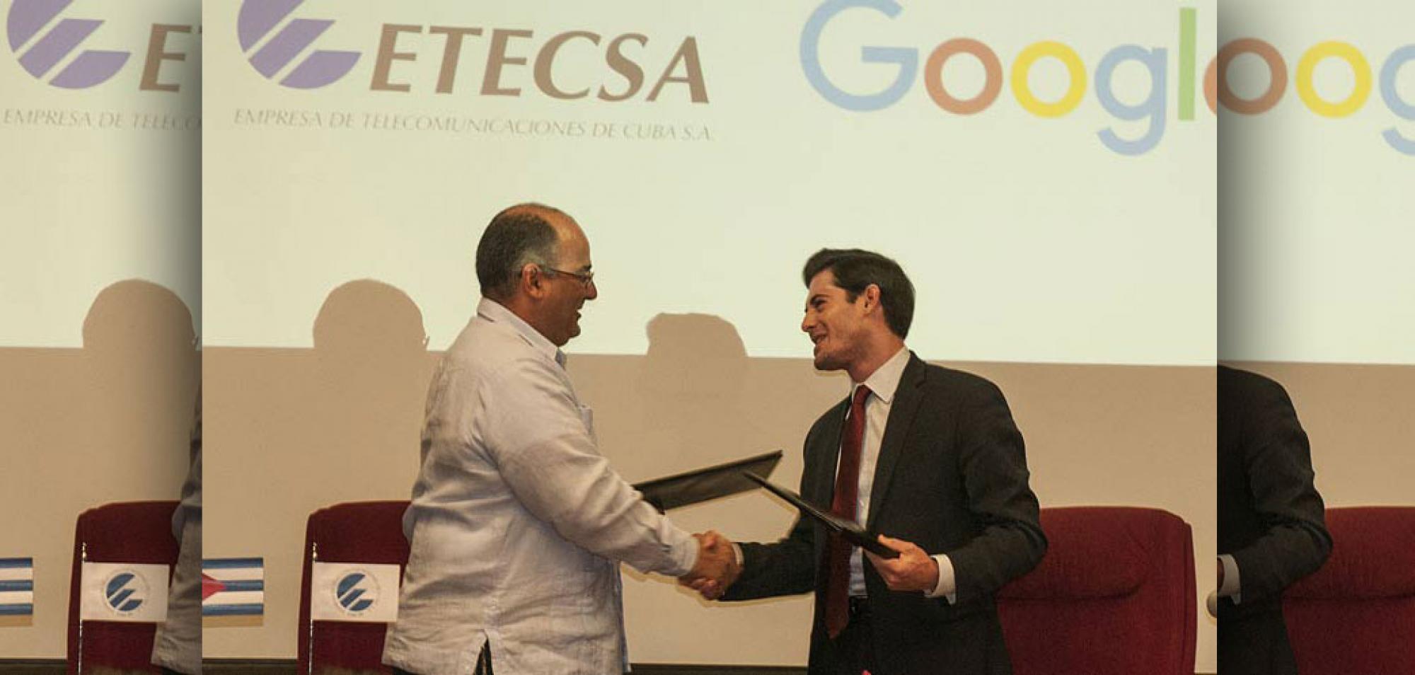 Cuban Company, Google Sign Memorandum in Havana